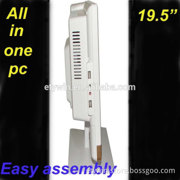 All in one pc,DIY all in one pc case with19.5" LED monitor DIY desktop computer without CPU, case pc all in one